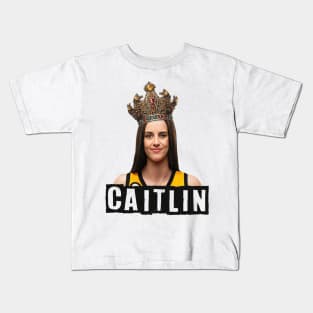 Caitlin Clark: Unstoppable Force Kids T-Shirt